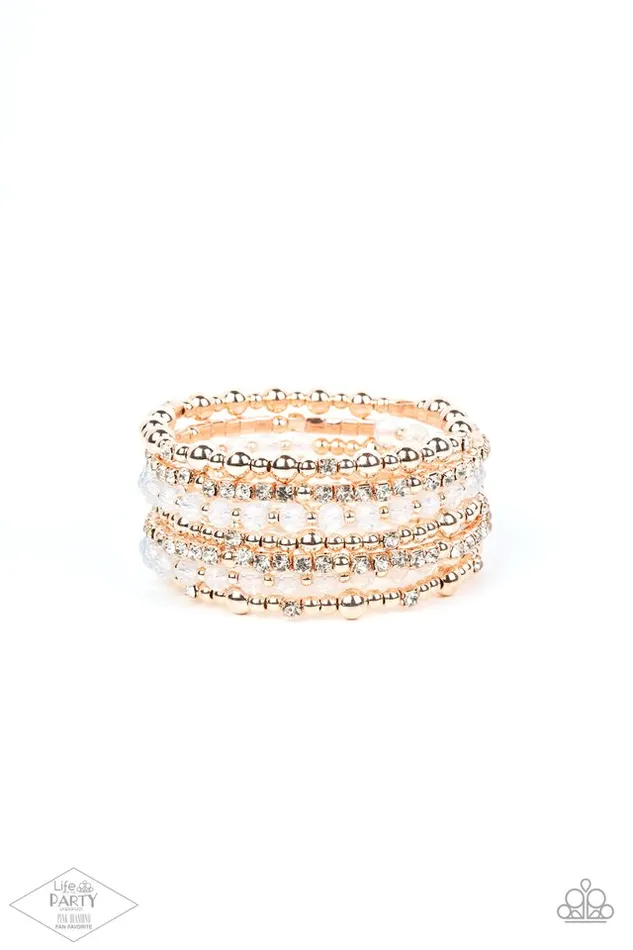 Bracelets Paparazzi Jewelry Paparazzi Bracelet ICE Knowing You Rose Gold Bracelets Paparazzi Jewelry Paparazzi Bracelet ICE Knowing You Rose Gold