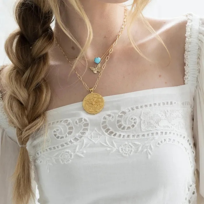 Necklaces Jane Win Jane Win Drawn Link Chain Necklace