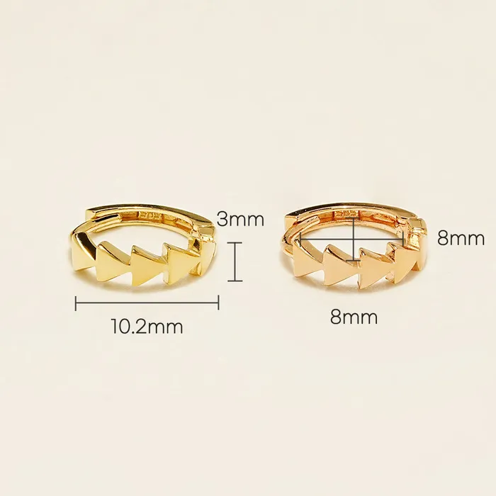MinimalBijoux Earrings 14K 18K Signal Cartilage Hoop Earring