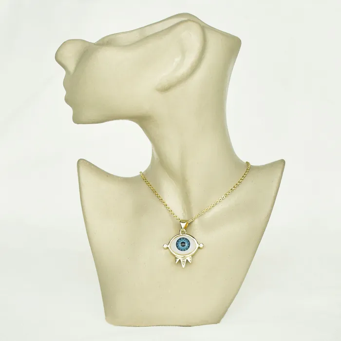Original Evil Eye Crown Pendant Upakarna Necklaces
