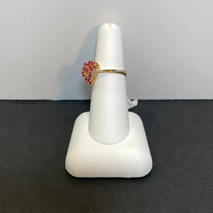 Rings Moriartys Gem Art 14K Yellow Gold and Ruby Heart Ring