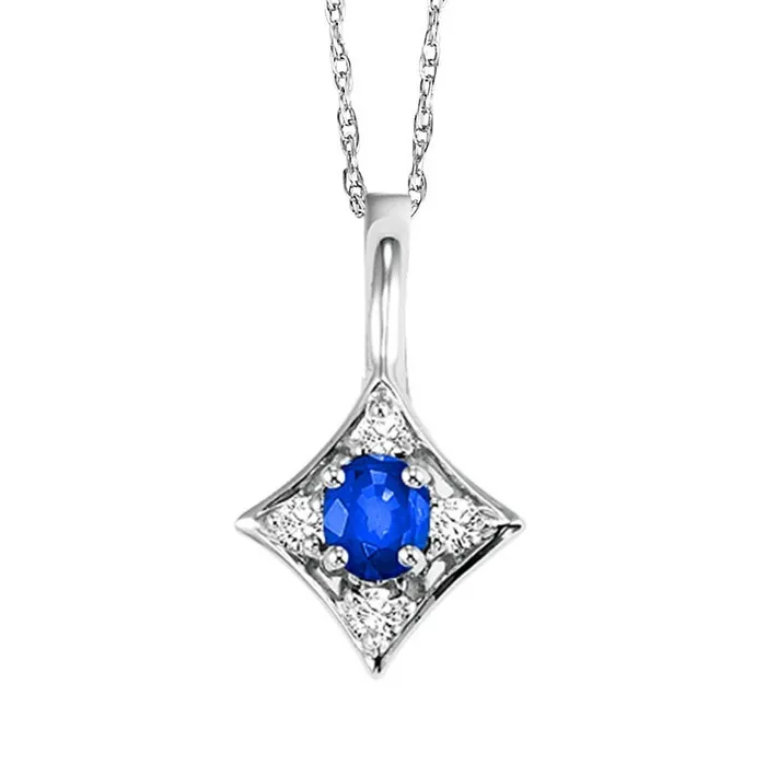 14K White Gold Color Ens Prong Sapphire Necklace 120CT Gems One Necklaces