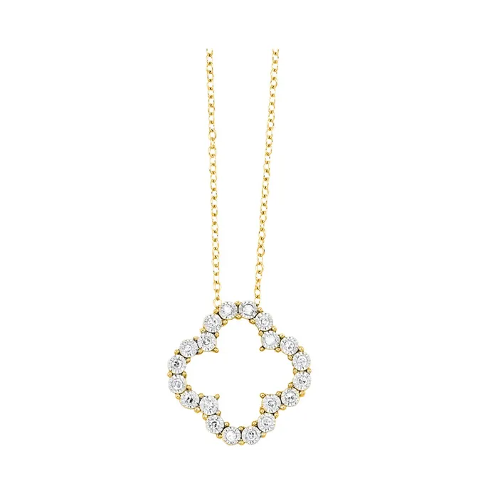 14k Yellow Gold Diamond Fashion Pendant 17ctw Gems One Necklaces