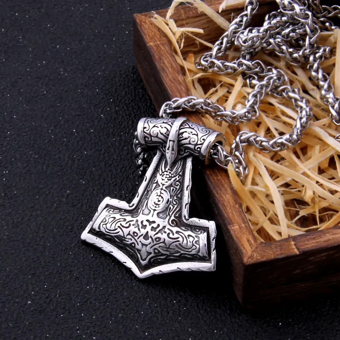 AE Necklaces Thors Hammer Necklace Asgard