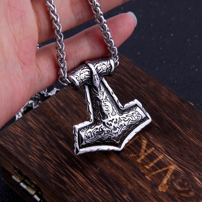 AE Necklaces Thors Hammer Necklace Asgard