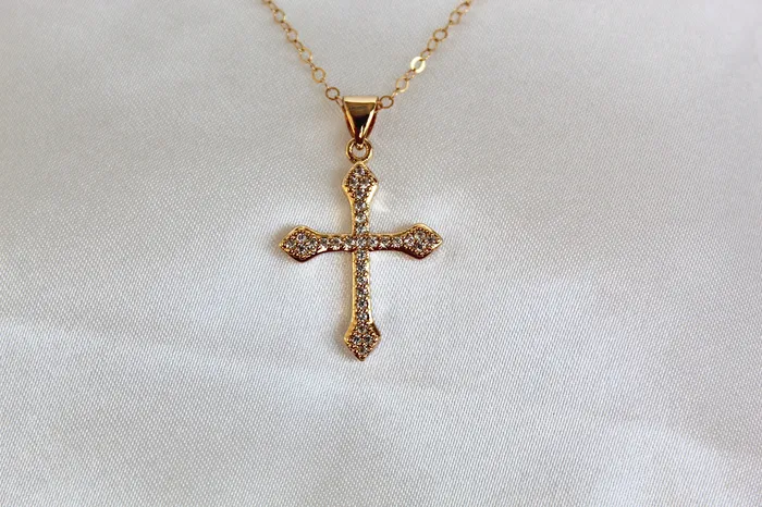 Cross Pendant Necklace The Little Catholic Necklaces
