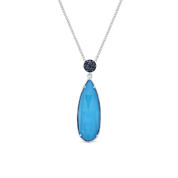 International Diamond Center Necklaces Gabriel Co Souviens Sterling Silver Necklace International Diamond Center Necklaces Gabriel Co Souviens Sterling Silver Necklace