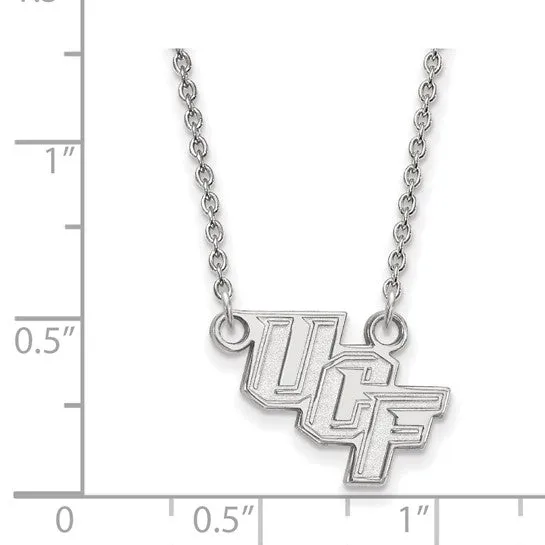 International Diamond Center Necklaces Sterling Silver Rhodiumplated LogoArt University of Central Florida UCF Small Pendant 18 inch Necklace International Diamond Center Necklaces Sterling Silver Rhodiumplated LogoArt University of Central Florida UCF Small Pendant 18 inch Necklace