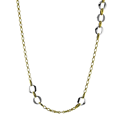 International Diamond Center Simon G lp4869 Necklace in 18k Gold with Diamonds Necklaces