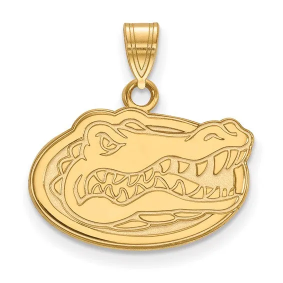Necklaces International Diamond Center 14k Gold LogoArt University of Florida Gator Small Pendant
