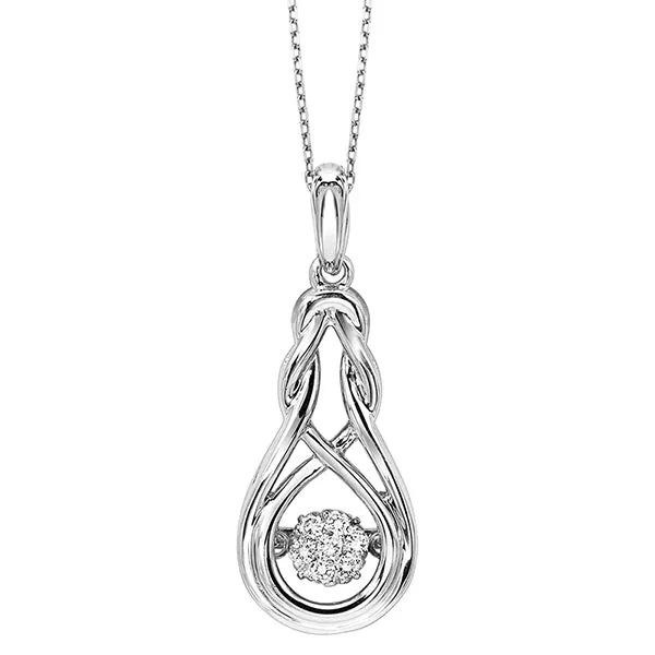 Necklaces International Diamond Center Silver Diamond ROL Pendant