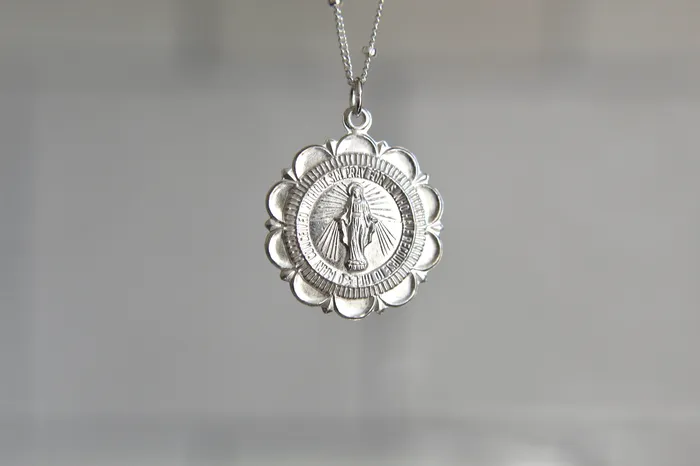 Necklaces TheLittleCatholic Miraculous Medal Necklace in Silver