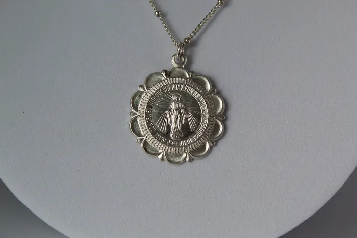 Necklaces TheLittleCatholic Miraculous Medal Necklace in Silver