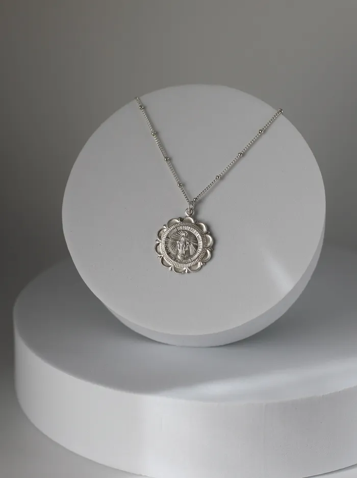 Necklaces TheLittleCatholic Miraculous Medal Necklace in Silver