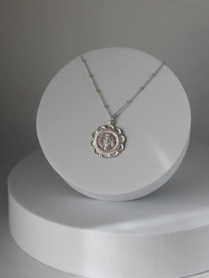 Necklaces TheLittleCatholic Miraculous Medal Necklace in Silver