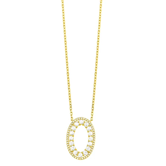 Oval Yellow Gold Diamond Pendant Gems One Necklaces