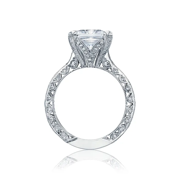 Rings International Diamond Center Tacori Platinum RoyalT Princess Diamond Engagement Ring Setting 085 CTW Rings International Diamond Center Tacori Platinum RoyalT Princess Diamond Engagement Ring Setting 085 CTW